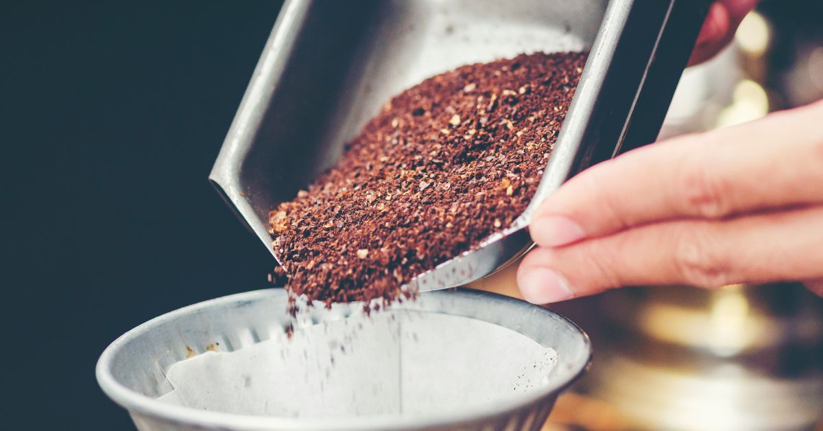 Pouring Coffee into a pour over
